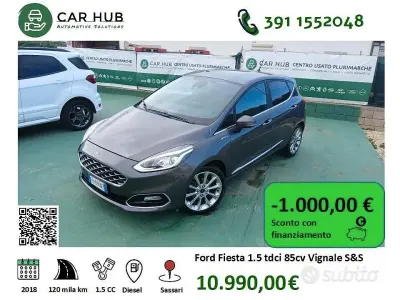 Usata Ford Fiesta Vignale 85 CV (62 kW) 2018 Grigio Utilitaria