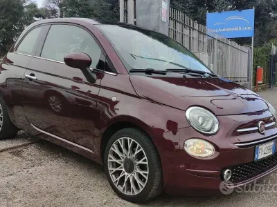 Usata Fiat 500 Lounge 69 CV (50 kW) 2019 Rosso Utilitaria