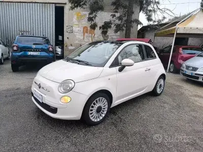 Usata Fiat 500 Lounge 95 CV (69 kW) 2011 Bianco Cabrio