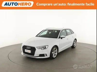 Usata Audi A3 Sport 150 CV (110 kW) 2018 Bianco Berlina