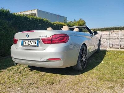 Usata BMW 430 Cabriolet Luxury Line 252 CV (185 kW) 2018 Argento Cabrio