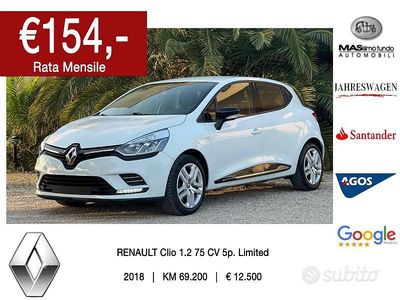 Usata Renault Clio IV LIMITED 75 CV (55 kW) 2018 Bianco Berlina