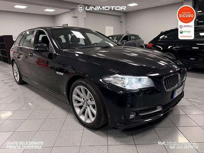Usata BMW 520 Luxury Line 190 CV (139 kW) 2015 Nero Station wagon