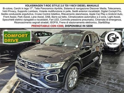 Usata VW T-Roc Style 116 CV (85 kW) 2023 Deep black SUV