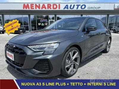 Nuova Audi A3 S-Line 150 CV (110 kW) 2026 Grigio Berlina