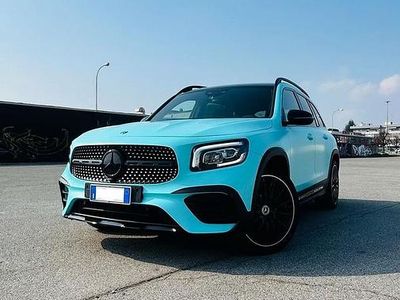 Usata Mercedes GLB200 AMG line 150 CV (110 kW) 2021 Blu SUV