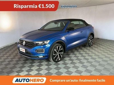 Usata VW T-Roc Cabriolet R-line 150 CV (110 kW) 2020 Blu/azzurro Cabrio
