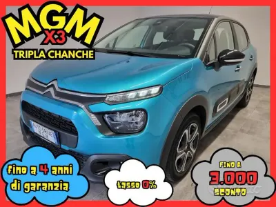 Brugt Citroën C3 PureTech 83 HK (61 kW) 2022 Blå Hatchback