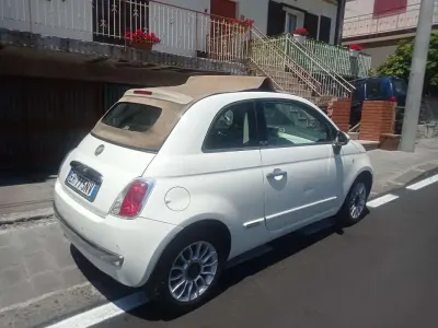 Usata Fiat 500C Lounge 95 CV (69 kW) 2011 Bianco Cabrio