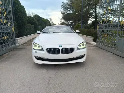 Usata BMW 640 Cabriolet 313 CV (230 kW) 2015 Bianco Cabrio
