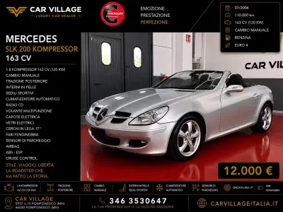 Usata Mercedes SLK200 163 CV (119 kW) 2006 Argento Cabrio
