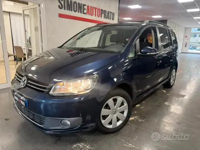 Usata VW Touran Comfortline 105 CV (77 kW) 2014 Blu Monovolume
