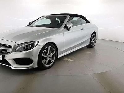 Usata Mercedes C220 Premium 170 CV (125 kW) 2017 Argento fioretto met Cabrio