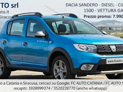Usata Dacia Sandero Stepway 90 CV (66 kW) 2016 Bluazzurro Berlina