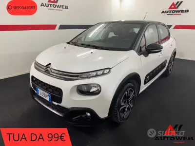 Begagnad Citroën C3 PureTech 82 HK (60 kW) 2017 Vit Sedan
