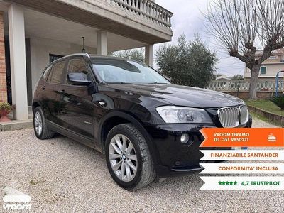 Usata BMW X3 143 CV (105 kW) 2013 Nero SUV