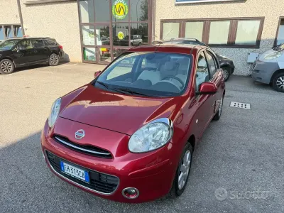 Usata Nissan Micra Tekna 80 CV (58 kW) 2011 Rosso Utilitaria