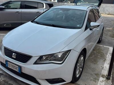 Usata Seat Leon 105 CV (77 kW) 2015 Bianco Station wagon