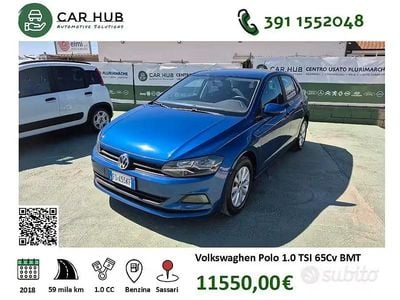 Usata VW Polo Comfortline 65 CV (47 kW) 2019 Blu Utilitaria