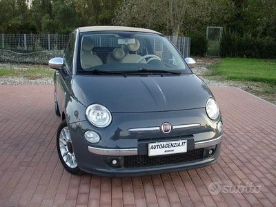 Usata Fiat 500C Lounge 95 CV (69 kW) 2011 Grigio Cabrio