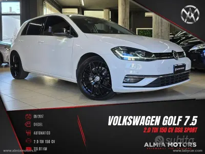 Usata VW Golf VII Sport 150 CV (110 kW) 2017 Nero Berlina