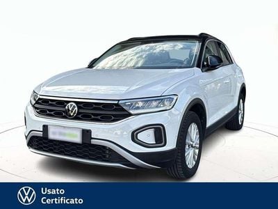 Usata VW T-Roc Life 110 CV (80 kW) 2022 Bianco SUV