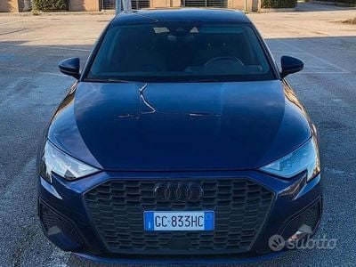 Usata Audi A3 Advanced 150 CV (110 kW) 2020 Blu/azzurro Berlina