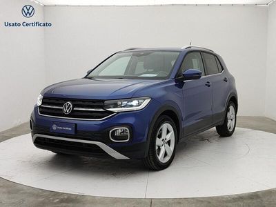 Usata VW T-Cross Advance 110 CV (80 kW) 2021 Blu SUV