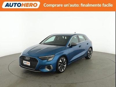 Usata Audi A3 Advanced 149 CV (109 kW) 2020 Blu Berlina