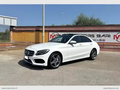 Usata Mercedes C220 Premium Plus 194 CV (142 kW) 2018 Bianco Berlina