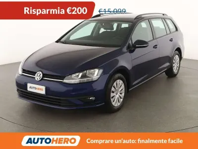 Usata VW Golf VII Trendline 116 CV (85 kW) 2020 Blu/azzurro Station wagon