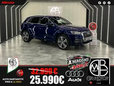 Usata Audi Q5 S-line plus 163 CV (119 kW) 2019 Blu/azzurro SUV