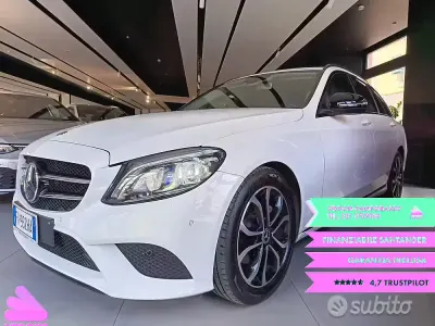 Usata Mercedes C220 194 CV (142 kW) 2019 Bianco Station wagon