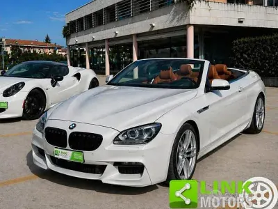 Usata BMW 640 Cabriolet M Sport 313 CV (230 kW) 2014 Bianco Cabrio