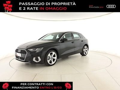 Usata Audi A3 110 CV (80 kW) 2022 Nero brillante Berlina