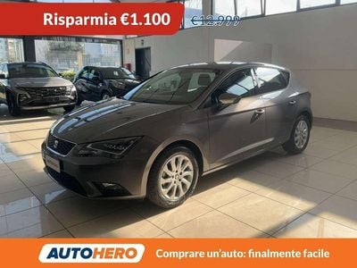 Usata Seat Leon CONNECT 110 CV (80 kW) 2015 Grigio Berlina