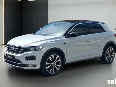 Usata VW T-Roc Sportline 150 CV (110 kW) 2019 White silver / tetto nero SUV