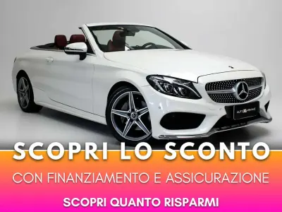 Usata Mercedes C220 Premium 170 CV (125 kW) 2017 Bianca Cabrio