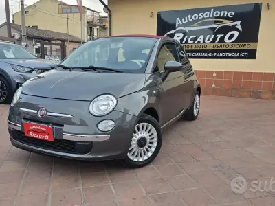 Begagnad Fiat 500C Lounge 69 HK (50 kW) 2012 Grå Cab