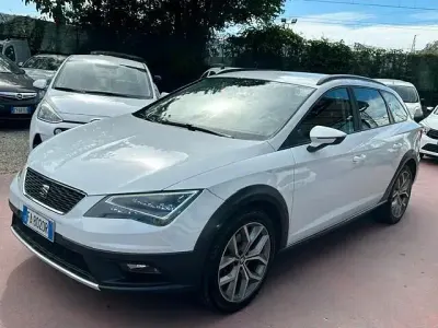 Usata Seat Leon ST 4Drive 183 CV (134 kW) 2015 Bianco Station wagon