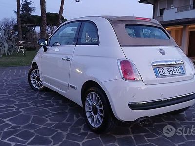 Usata Fiat 500C Lounge 69 CV (50 kW) 2011 Bianco Cabrio