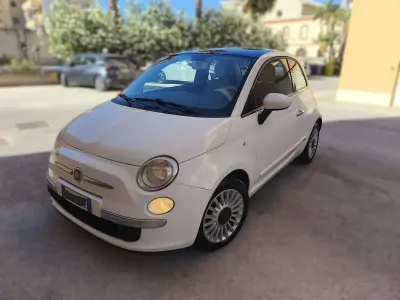 Usata Fiat 500 Lounge 69 CV (50 kW) 2009 Bianco Cabrio