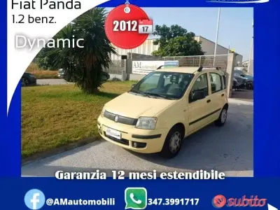 Usata Fiat Panda Dynamic 69 CV (50 kW) 2012 Giallo Utilitaria