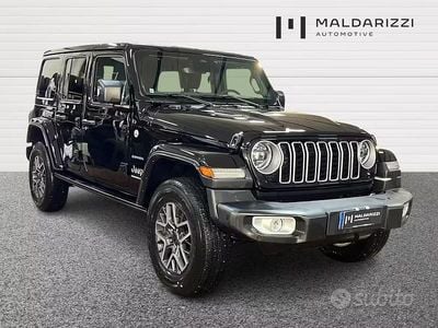 Usata Jeep Wrangler Unlimited Sahara 272 CV (200 kW) 2024 Nero SUV