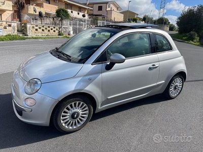 Usata Fiat 500 Lounge 75 CV (55 kW) 2009 Grigio Cabrio