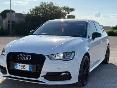 Usata Audi A3 S-Line 110 CV (80 kW) 2015 Bianco Berlina