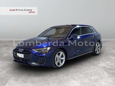 Usata Audi A3 S-Line 150 CV (110 kW) 2024 Blu navarra metallizzato Berlina