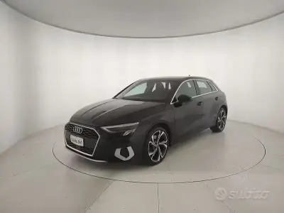 Usata Audi A3 150 CV (110 kW) 2021 Nero Berlina