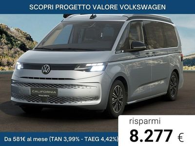 Nuova VW California Beach 150 CV (110 kW) 2026 Argento mono metallizzato Furgone