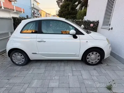 Usata Fiat 500 69 CV (50 kW) 2009 Bianco Cabrio